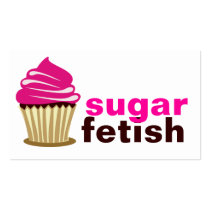 311-Sugar Fetish | Pink Business Card Template