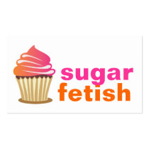 311-Sugar Fetish | Pink Orange Swirl Business Card Template