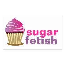 311-Sugar Fetish | Pink Puirple Swirl Business Cards