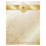 311-Superfine Golden Sugar Monogram Letterhead Template