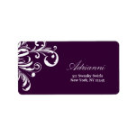 311-Swanky Swirls Eggplant Label