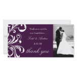 311-Swanky Swirls Thank You Eggplant Picture Card