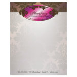 311-Sweet Blackberry  ChocolateTruffle Damask Letterhead Design