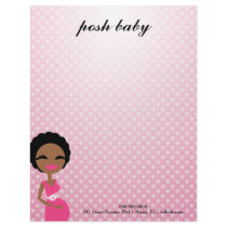 311-Sweet Pregnant Mommy - Ethnic Custom Letterhead