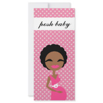 311-Sweet Pregnant Mommy - Ethnic Rack Card Template