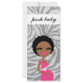 311-Sweet Pregnant Mommy Zebra- Ethnic Custom Rack Card
