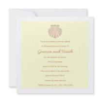 311-Sweet Shell Ecru Invitation by Jill311 311-Sweet Shell Ecru Invitation