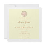 311-Sweet Shell Ecru Invitation