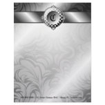 311-Sweet Shimmer Sugar Monogram Letterhead Template