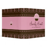 311 Swirly Sweet Pink 3 Ring Binders