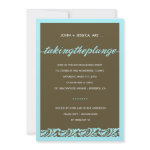 311-TAKING THE PLUNGE ENGAGEMENT CUSTOM INVITATIONS