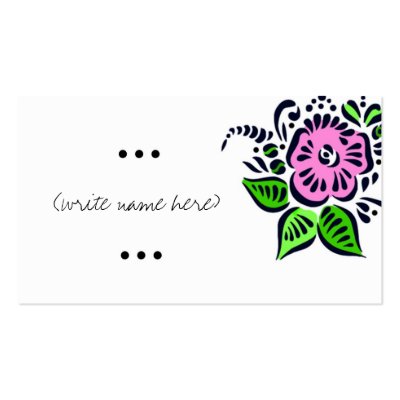 311-TATTOO ROSE NAME CARD BUSINESS CARD TEMPLATE by Jill311