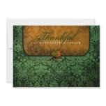 311-Thankful Green Damask Announcements
