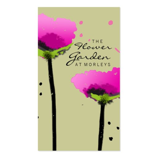 311 THE FLOWER GARDEN EXCLUSIVE SAGE GREEN BUSINESS CARDS