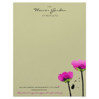 311-THE FLOWER GARDEN EXCLUSIVE | SAGE GREEN letterhead