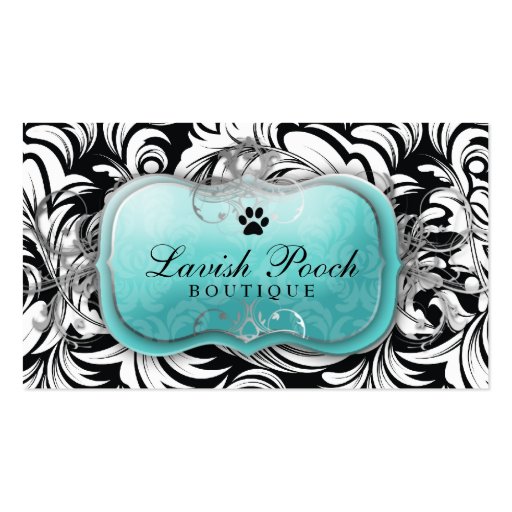 311-The Lavish Pooch Topaz Business Card Template (front side)