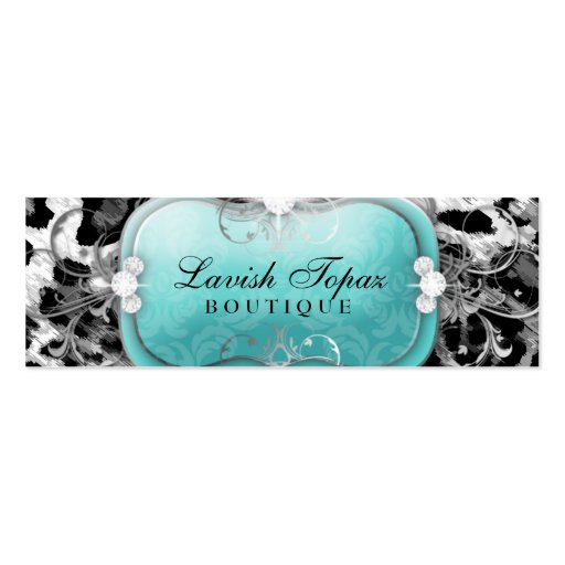 311 The Lavish Topaz Diamond Leopard Business Card