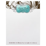 311 The Lavish Topaz  Leopard Personalized Letterhead
