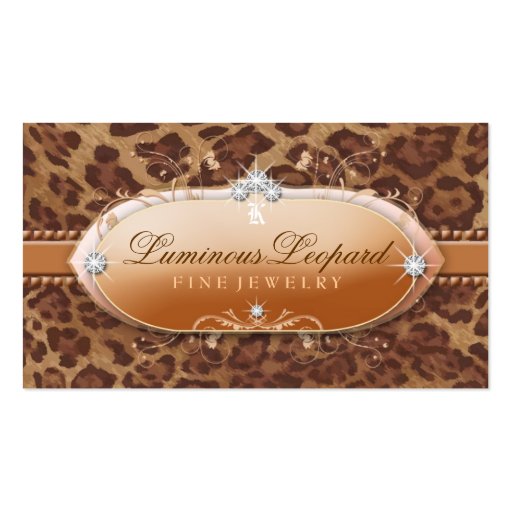 311 The Luminous Leopard Business Card Template (front side)