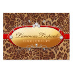 311 The Luminous Leopard Red Trim Business Cards