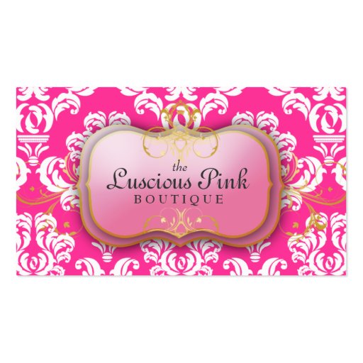 311-The Luscious Pink Plate | Hott Pink Business Cards
