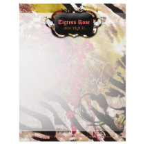311-Tigress / Zebra Rose Letterhead