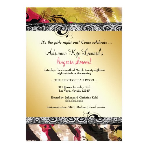 311-Tigress / Zebra Rose Lingerie Custom Invite