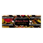 311-Tigress / Zebra Rose Price Tags Business Card