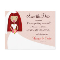 311-TOO CUTIE SAVE THE DATE RED HEAD postcards by Jill311 311-TOO CUTIE SAVE THE DATE RED HEAD postcards