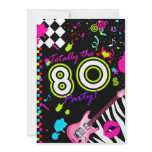 311-Totally the 80s Party Personalized Invitation