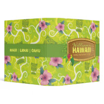 311-Tropical Tiki - Lime Green 3 Ring Binders