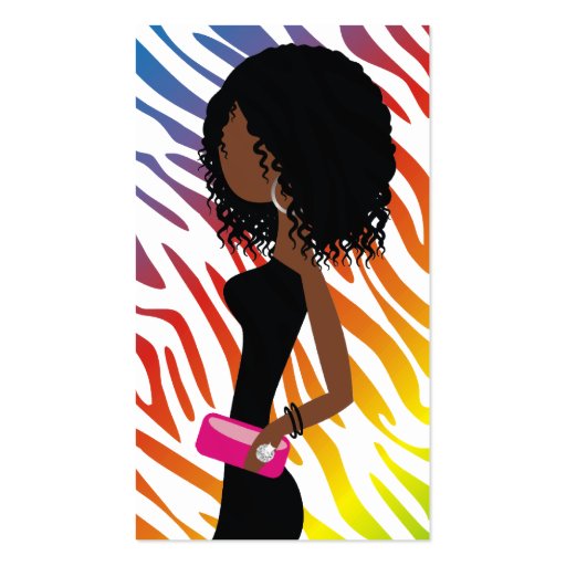 311-True Colors Rainbow | A American Fashionista Business Card Templates (front side)