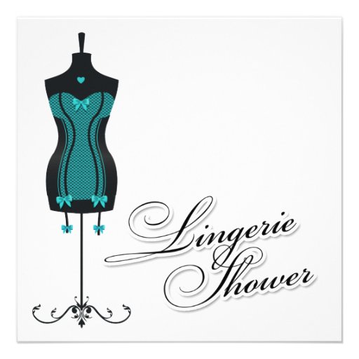 311-Turquoise Lingerie Mannequin Custom Announcement