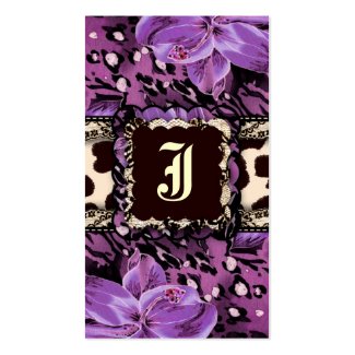 311-UNTAMED LILY LEOPARD & LACE LILAC profilecard