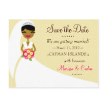 311-UPDO SAVE THE DATE AFRICAN AMERICAN postcards by Jill311 311-UPDO SAVE THE DATE AFRICAN AMERICAN postcards