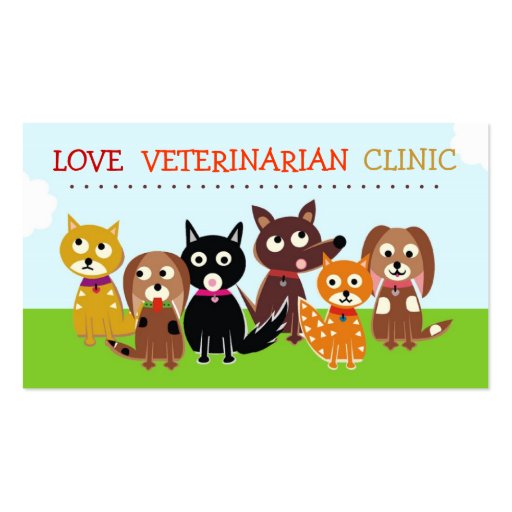 311 VETERINARIAN BUSINESS CARD (front side)