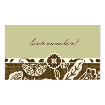 311-VINTAGE HAWAIIAN NAME CARD BUSINESS CARD by Jill311