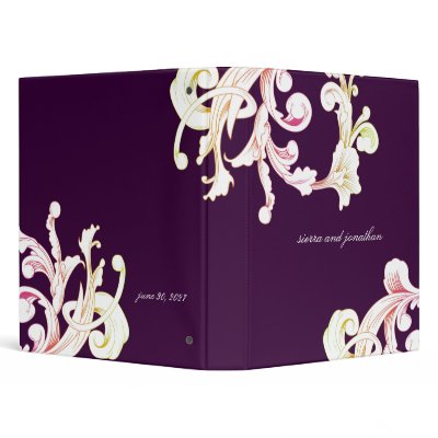 311-Vivid Foliage Flare Eggplant Binder by Jill311
