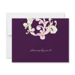 311-Vivid Foliage Flare Eggplant  RSVP Custom Announcements
