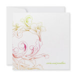 311-Vivid Foliage Flare Personalized Announcements