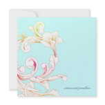 311-Vivid Foliage Flare Sky Personalized Announcements