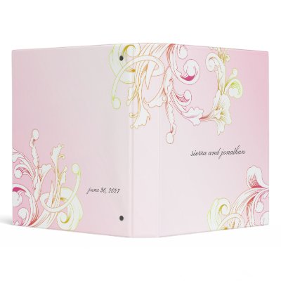 311-Vivid Foliage Pink Flare Binder by Jill311