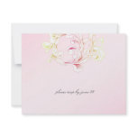 311-Vivid Foliage Pink Flare RSVP Custom Invitation