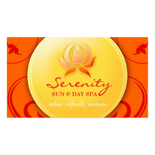 311 Warm Spa Delight Business Card