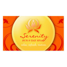 311-Warm Spa Delight Business Card Templates