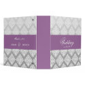 311-White Damask / Silver Fade Purple binders
