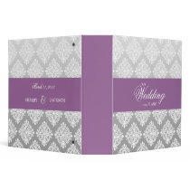 311-White Damask / Silver Fade Purple binders