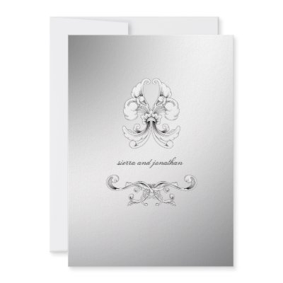 311-White Luxe Elegance Invitation by Jill311