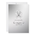 311-White Luxe Elegance Invitation