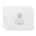 311-White Luxe Elegance RSVP Personalized Invitation